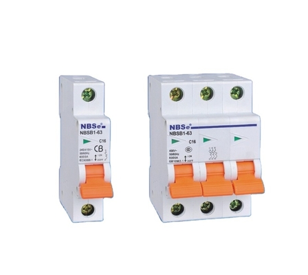 Hot Selling 6KA NBS1-63 63A Busbar Connection 6 to Miniature Circuit Breaker 1P &amp; 2P &amp; 3P &amp; 4P with CB (IEC) Certificate NBSB1-63