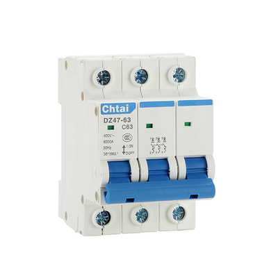 Wholesale 6KA dz47-63 c63 3p C D Din Rail MCB Manufacturer With CB SEMKO CE CERTIFICATE Mini Circuit Breaker